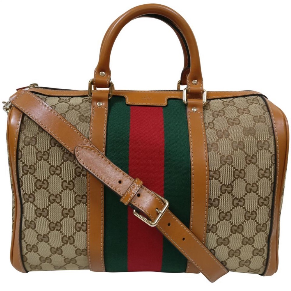 RARE Gucci Rania supreme monogram satchel GG